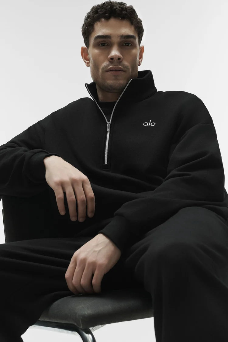 Ensemble 1/4 zip homme - Black