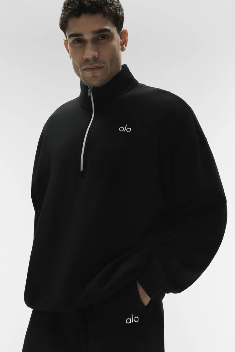 Ensemble 1/4 zip homme - Black