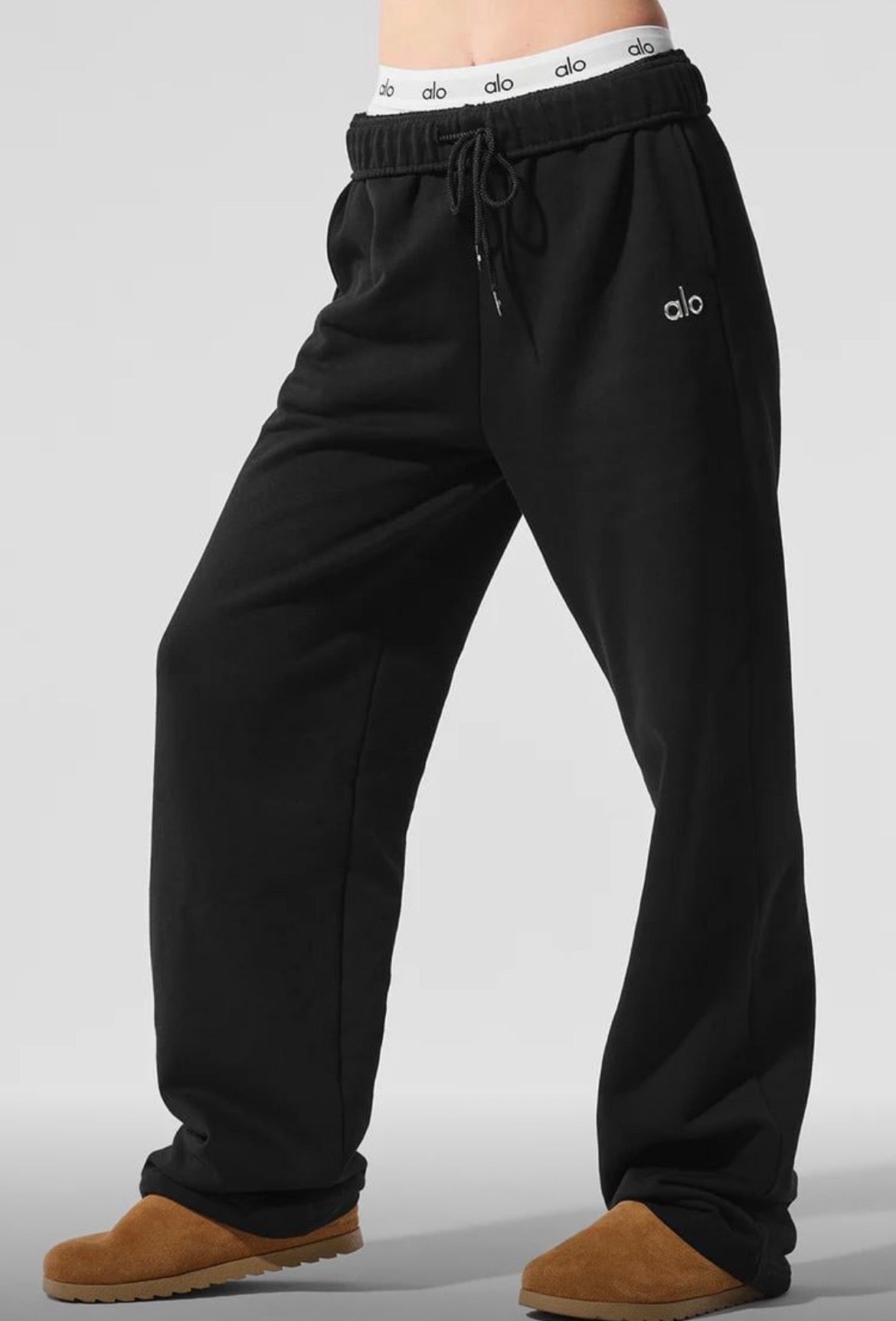 Ensemble 1/4 zip yoga femme - Black