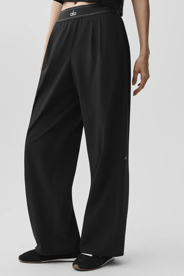 Pantalon Large Taille Haute - Noir